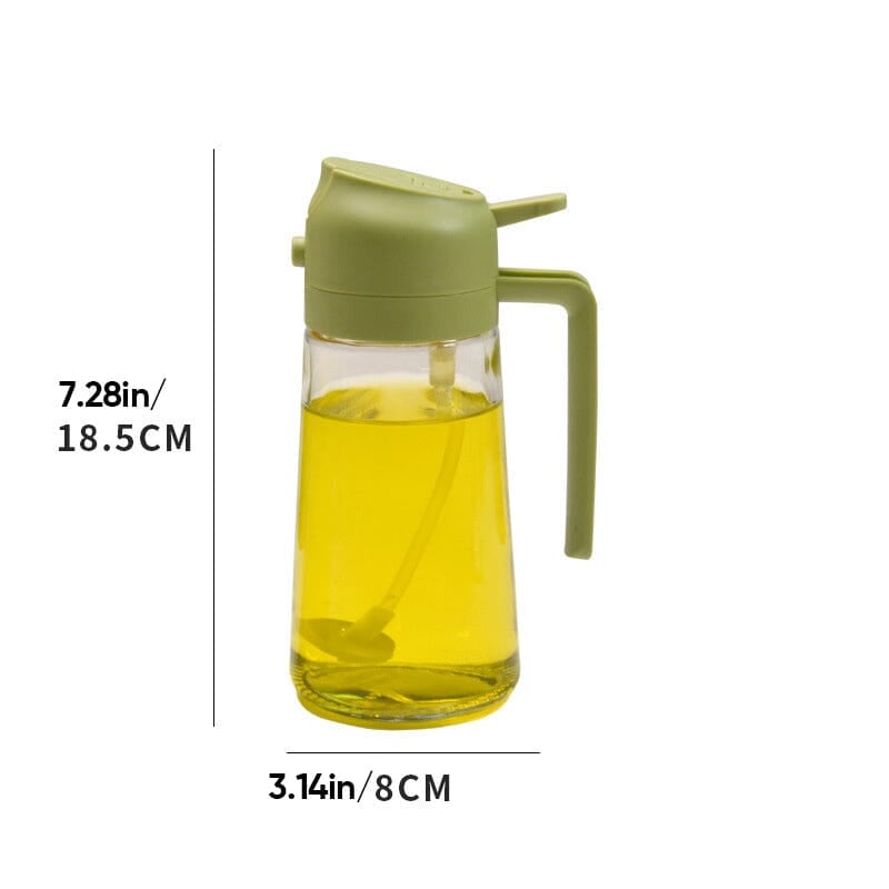 Emeja | 2-in-1 Glazen Olie Spuiter en Dispenser