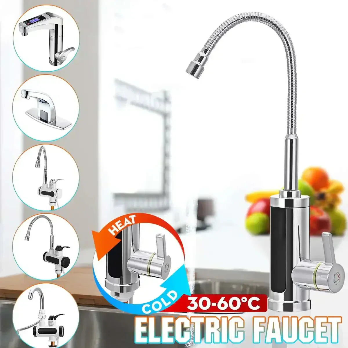 Emeja | 3000W Elektrische Keukenkraan met Direct Warm Water - FlowHeat