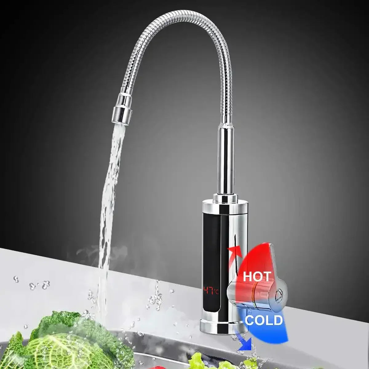 Emeja | 3000W Elektrische Keukenkraan met Direct Warm Water - FlowHeat