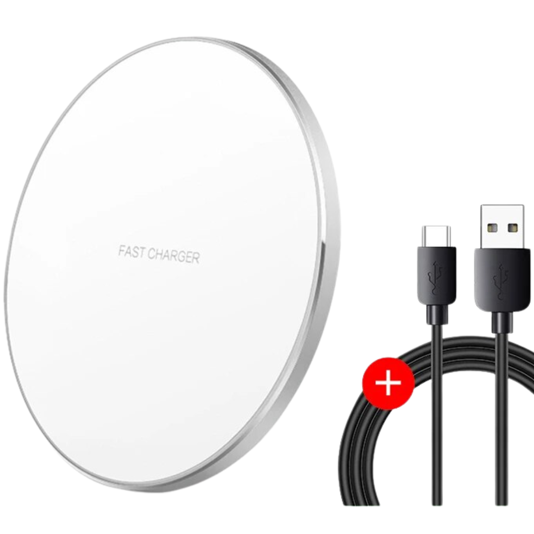 Emeja | 30W Snelle Draadloze Oplaadpad | Premium USB C Oplaadkabel MagSafe Lader voor Apple iPhone, Samsung & Android - Snelle Draadloze Oplaadpad