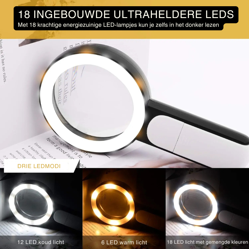 Emeja | 30x Vergrootglas met LED Verlichting
