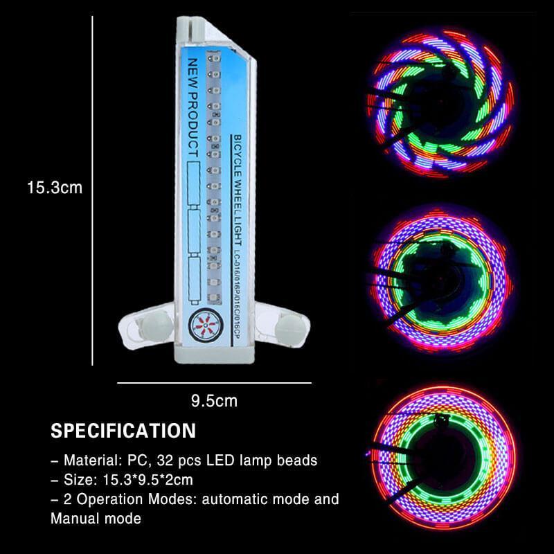 Emeja | 3D Fiets Spaken LED Lichten