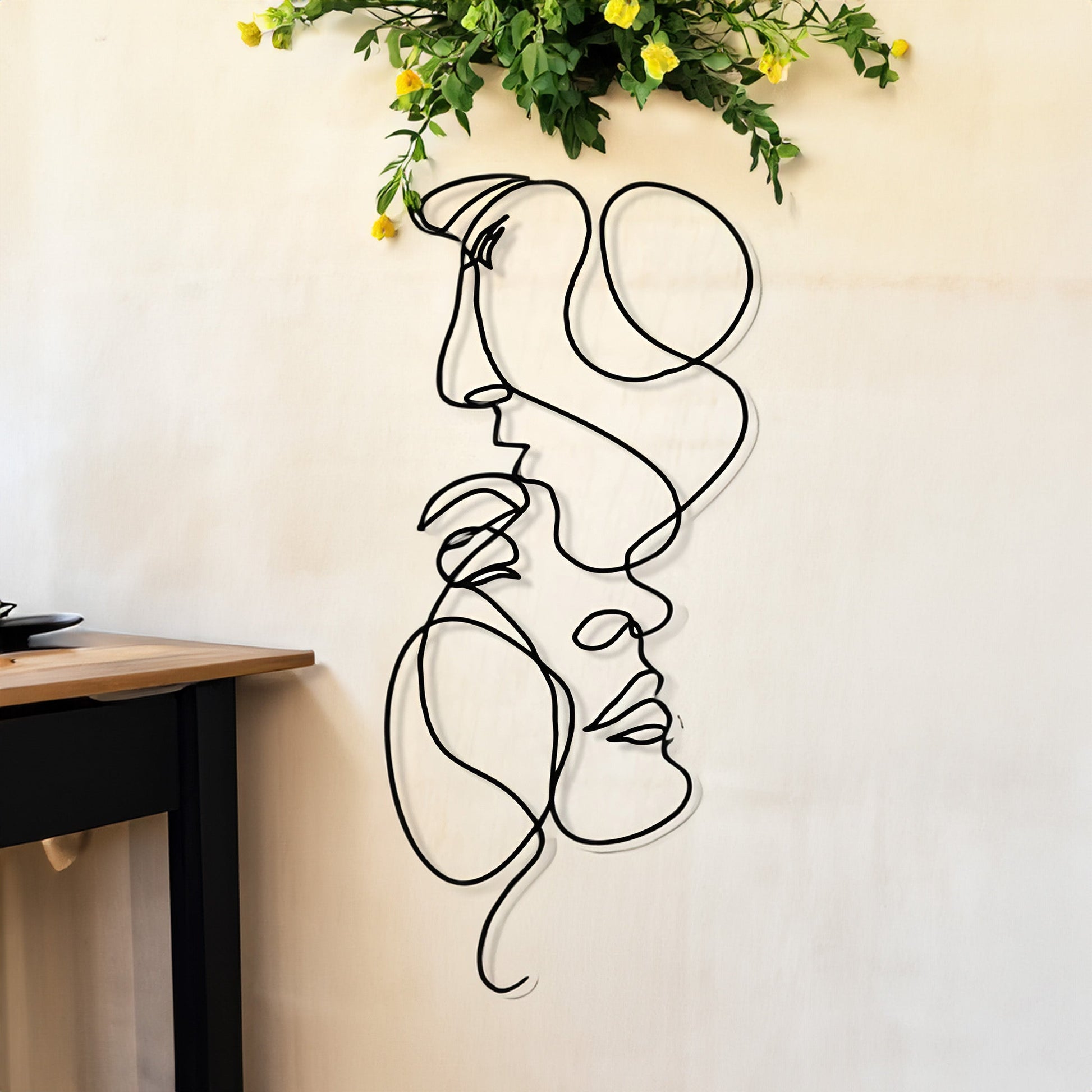 Emeja | 3D Metaal Wanddecoratie in Minimalistisch Ontwerp