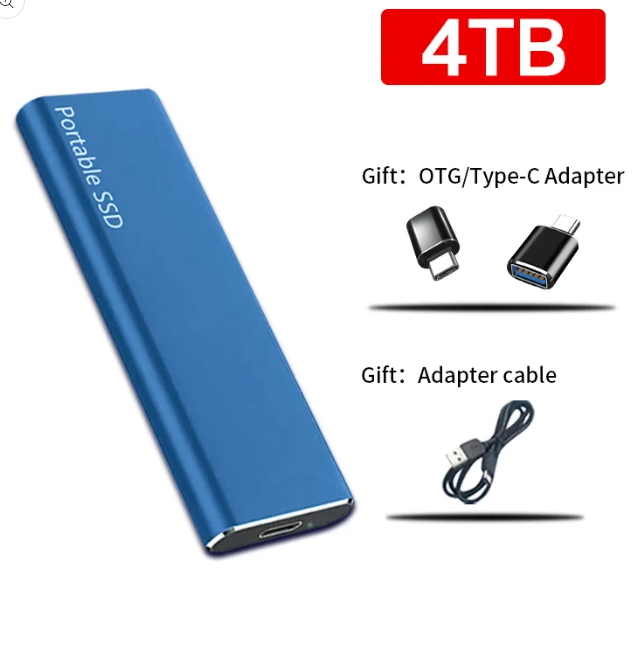 Emeja | 4TB USB-C Draagbare Externe Harde Schijf voor PC & Mac