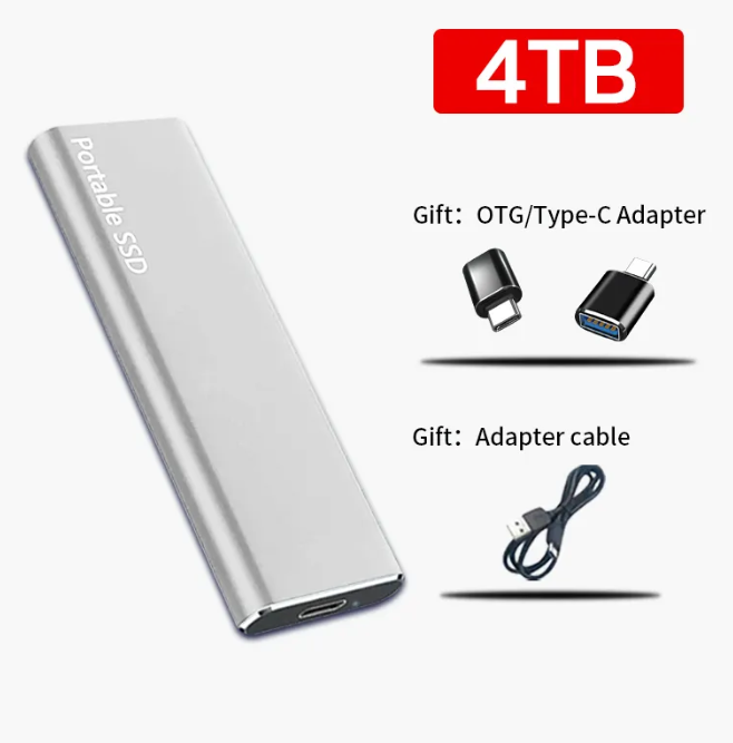 Emeja | 4TB USB-C Draagbare Externe Harde Schijf voor PC & Mac