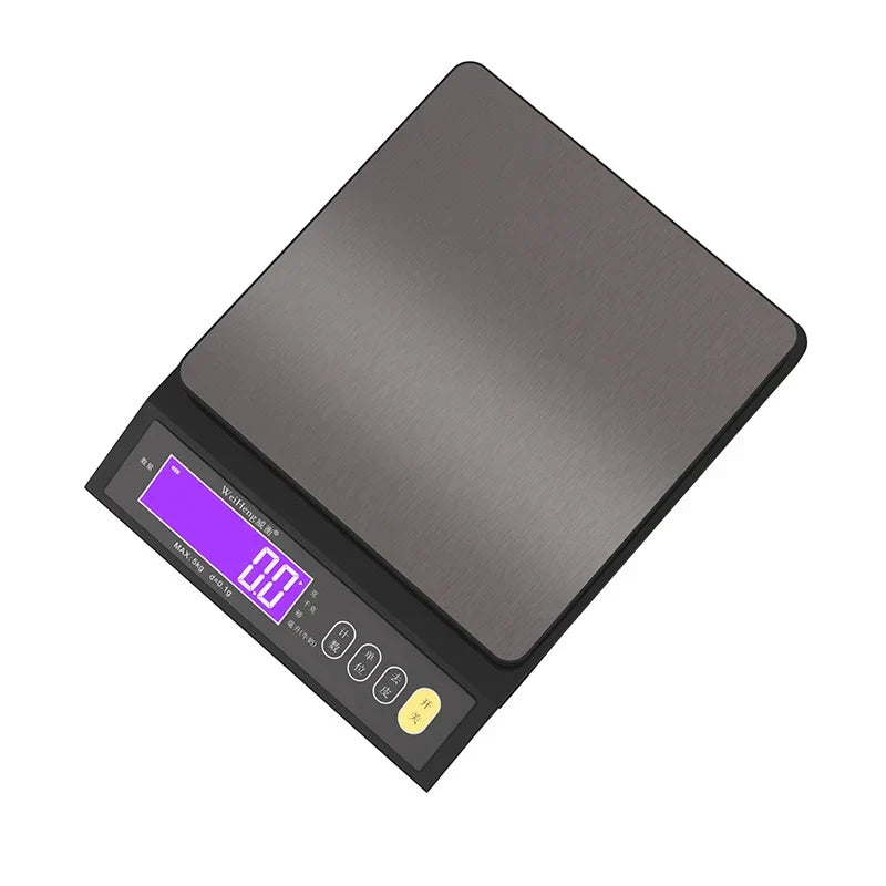 Emeja | 5 kg/0.1 g en 10 kg/1 g digitale elektronische keukenweegschaal, LCD-scherm, volledig waterdicht roestvrijstalen gereedschap voor bakken