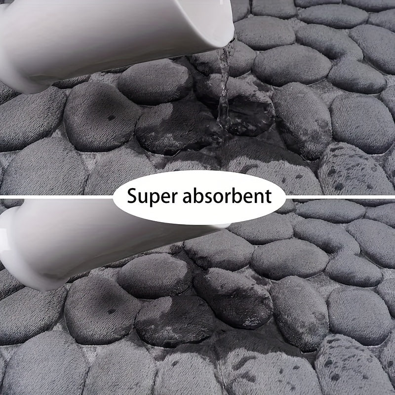 Emeja | Absorberende Badmat met Kiezelontwerp