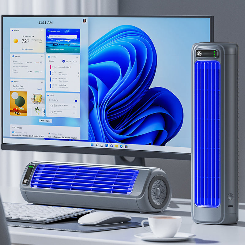 Emeja | AirWave – Draagbare Oplaadbare Airconditioner met 12-Uur Batterijlevensduur