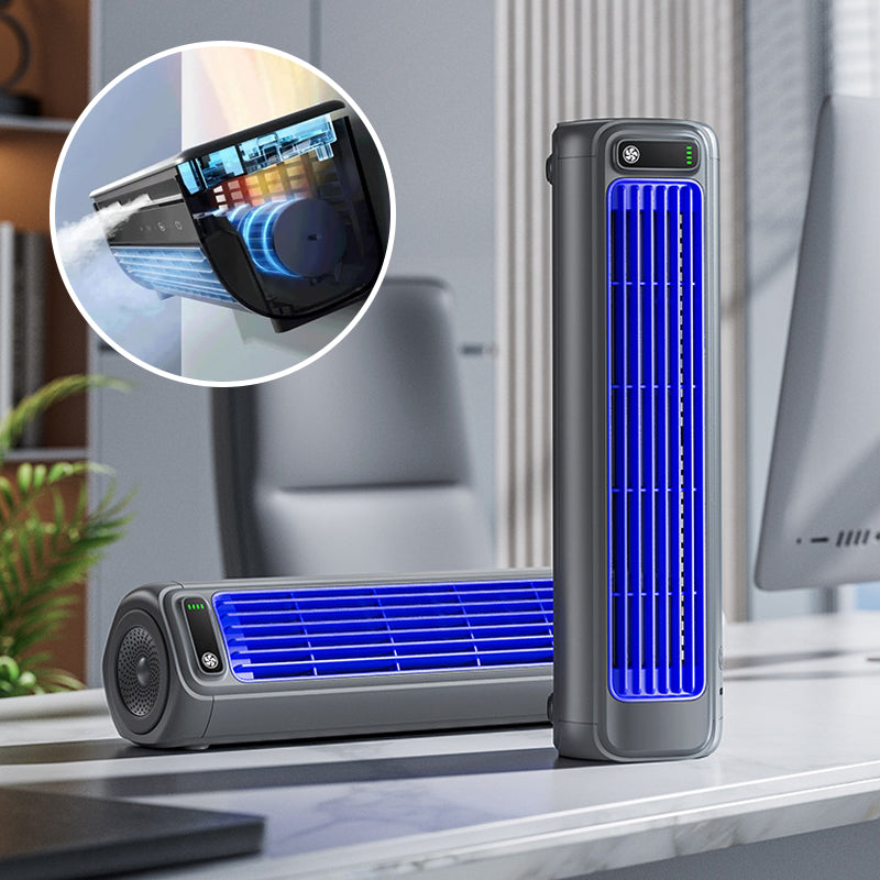 Emeja | AirWave – Draagbare Oplaadbare Airconditioner met 12-Uur Batterijlevensduur