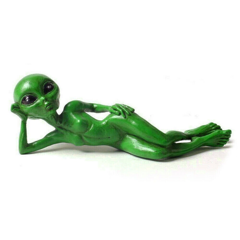 Emeja | Alien Standbeeld van Hars voor Tuin & Buiten