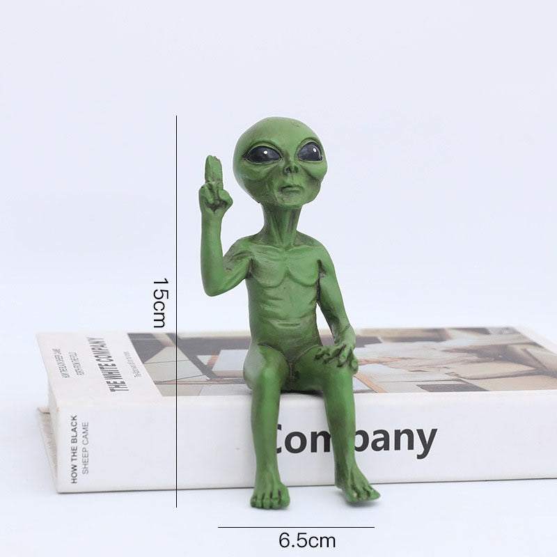 Emeja | Alien Standbeeld van Hars voor Tuin & Buiten