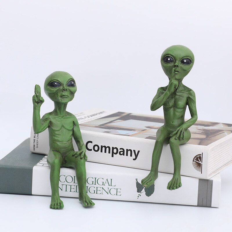 Emeja | Alien Standbeeld van Hars voor Tuin & Buiten