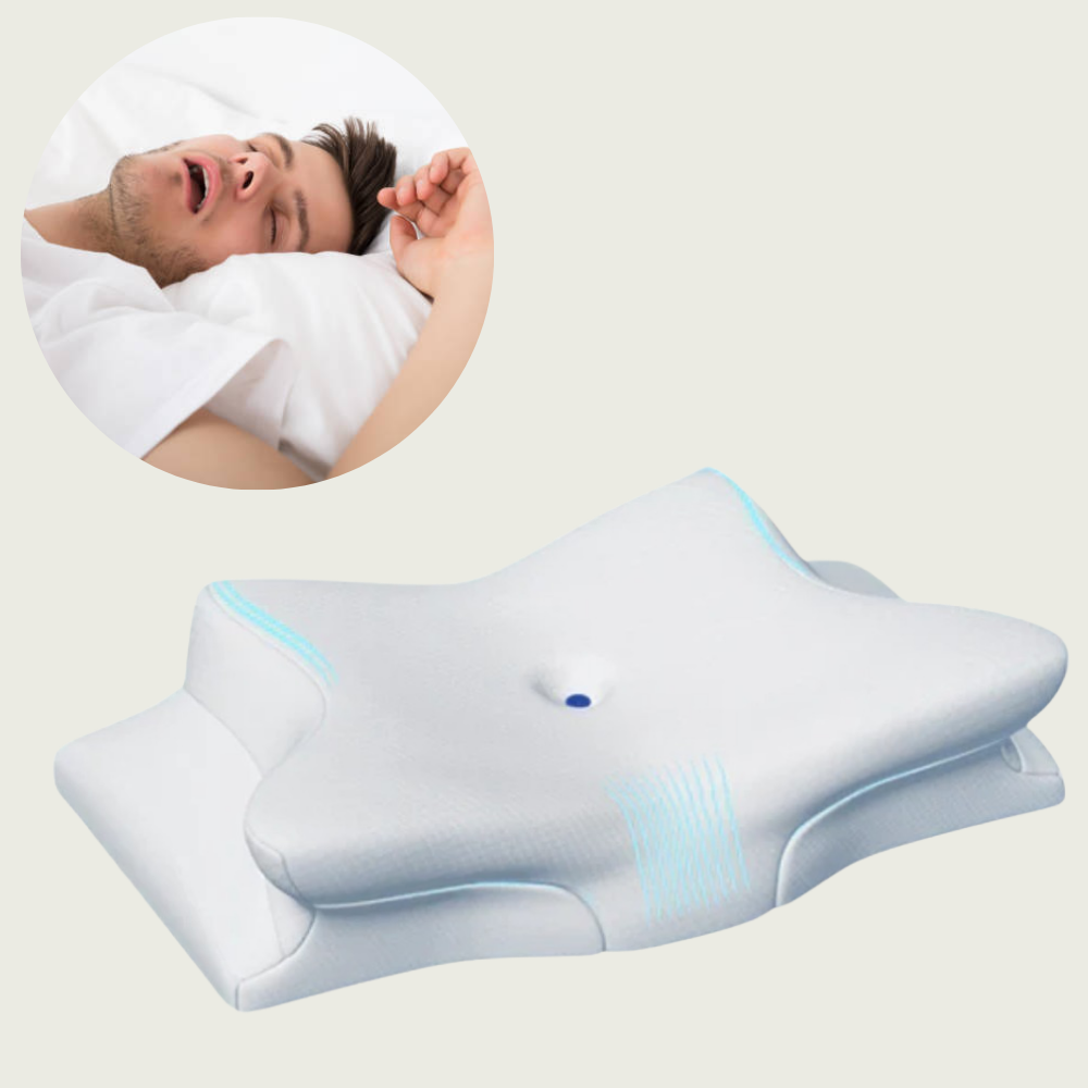 Emeja | Anti-Snurk Kussen | Ergonomische Nek- en Hoofdsteun | Wit