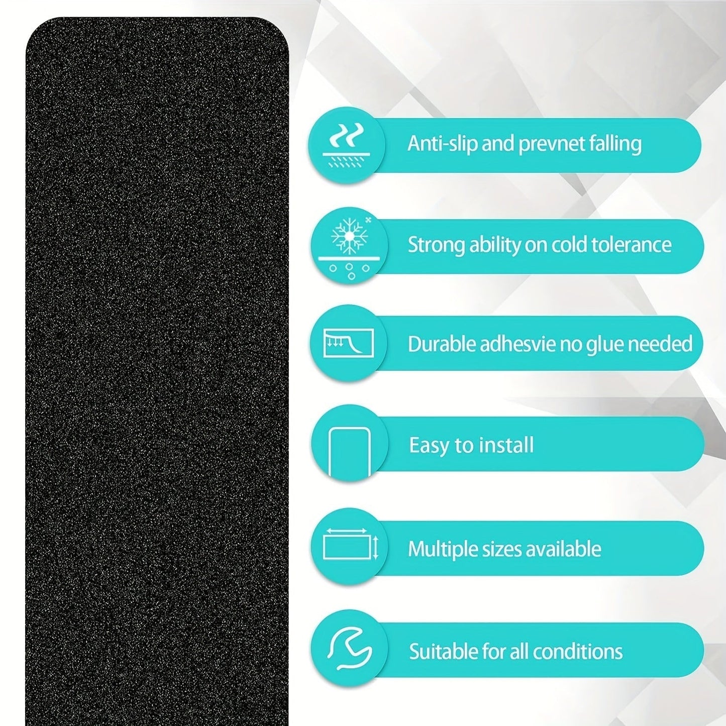 Emeja | Antislip Traplopen 10-Pack – 6"x24", 80-Grit, Weerbestendig