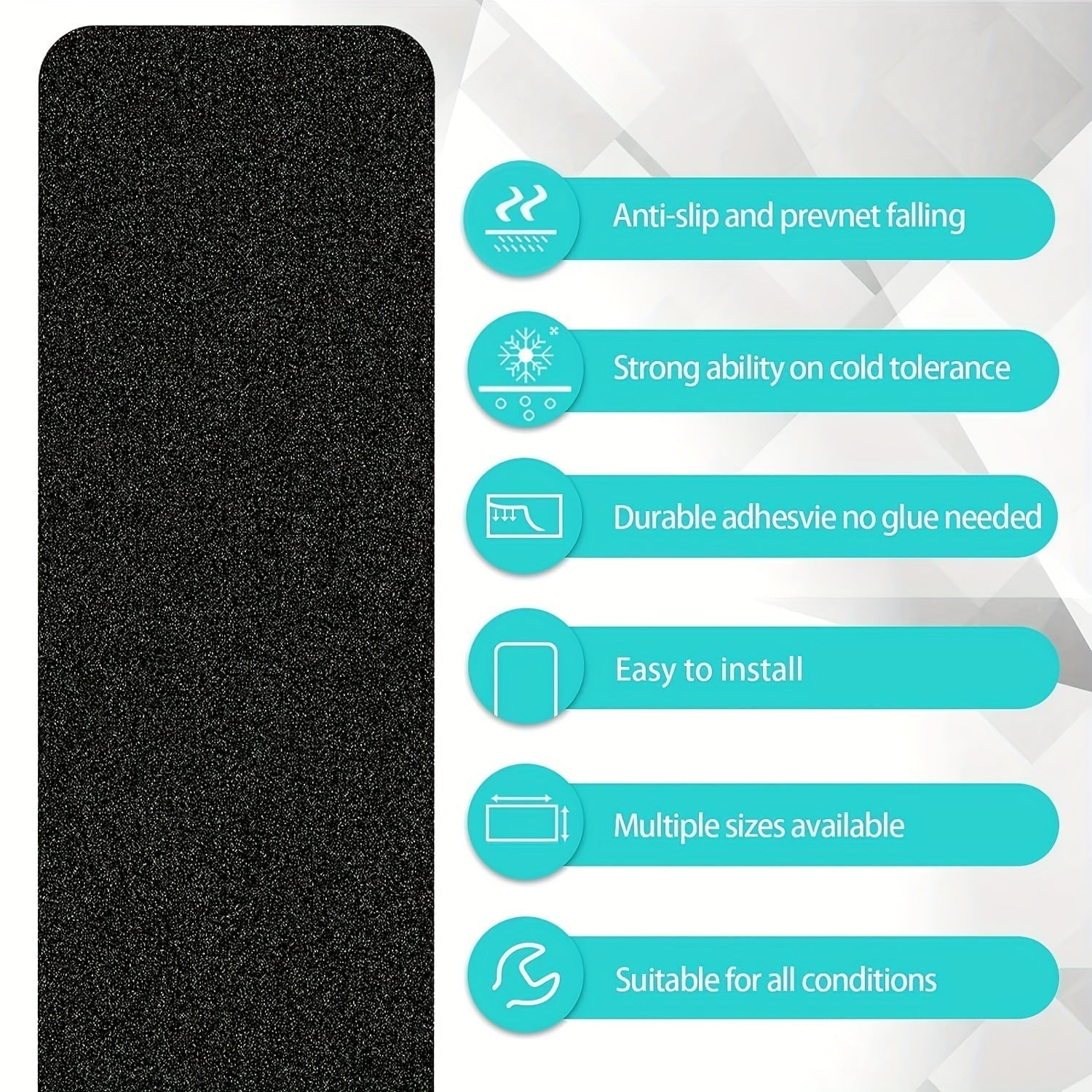 Emeja | Antislip Traplopen 10-Pack – 6"x24", 80-Grit, Weerbestendig