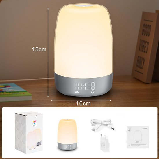 Emeja | Aurora Wake-Up Light | Zonsopgang & Zonsondergang | USB-C Oplaadbaar