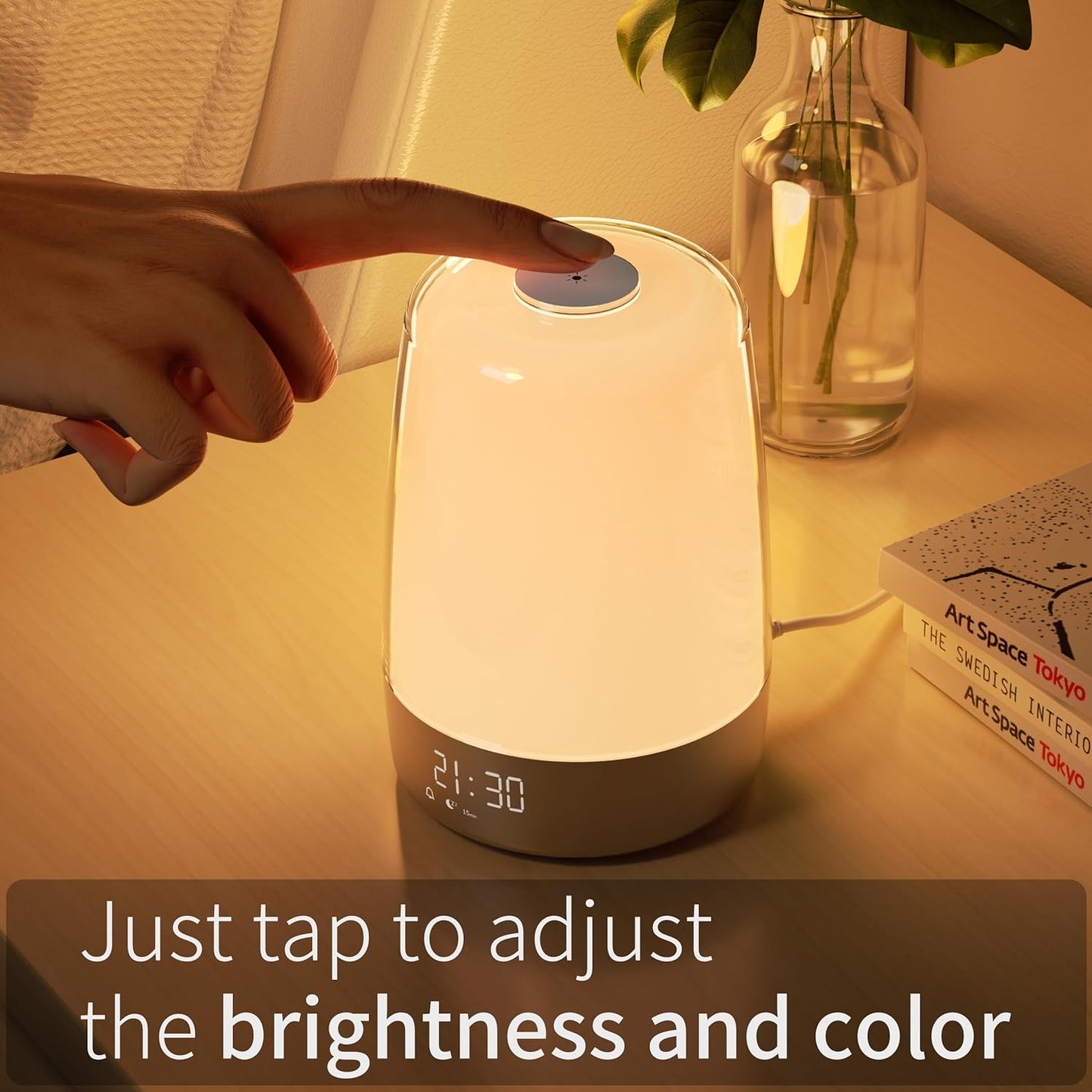 Emeja | Aurora Wake-Up Light | Zonsopgang & Zonsondergang | USB-C Oplaadbaar