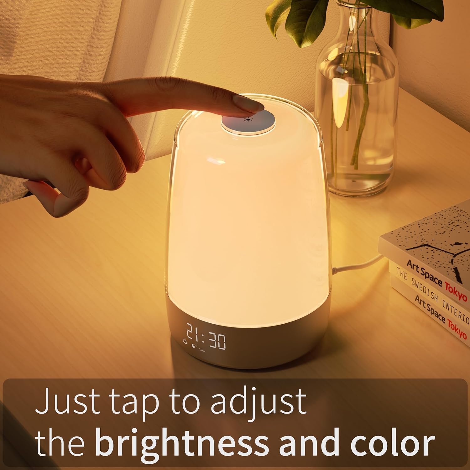 Emeja | Aurora Wake-Up Light | Zonsopgang & Zonsondergang | USB-C Oplaadbaar