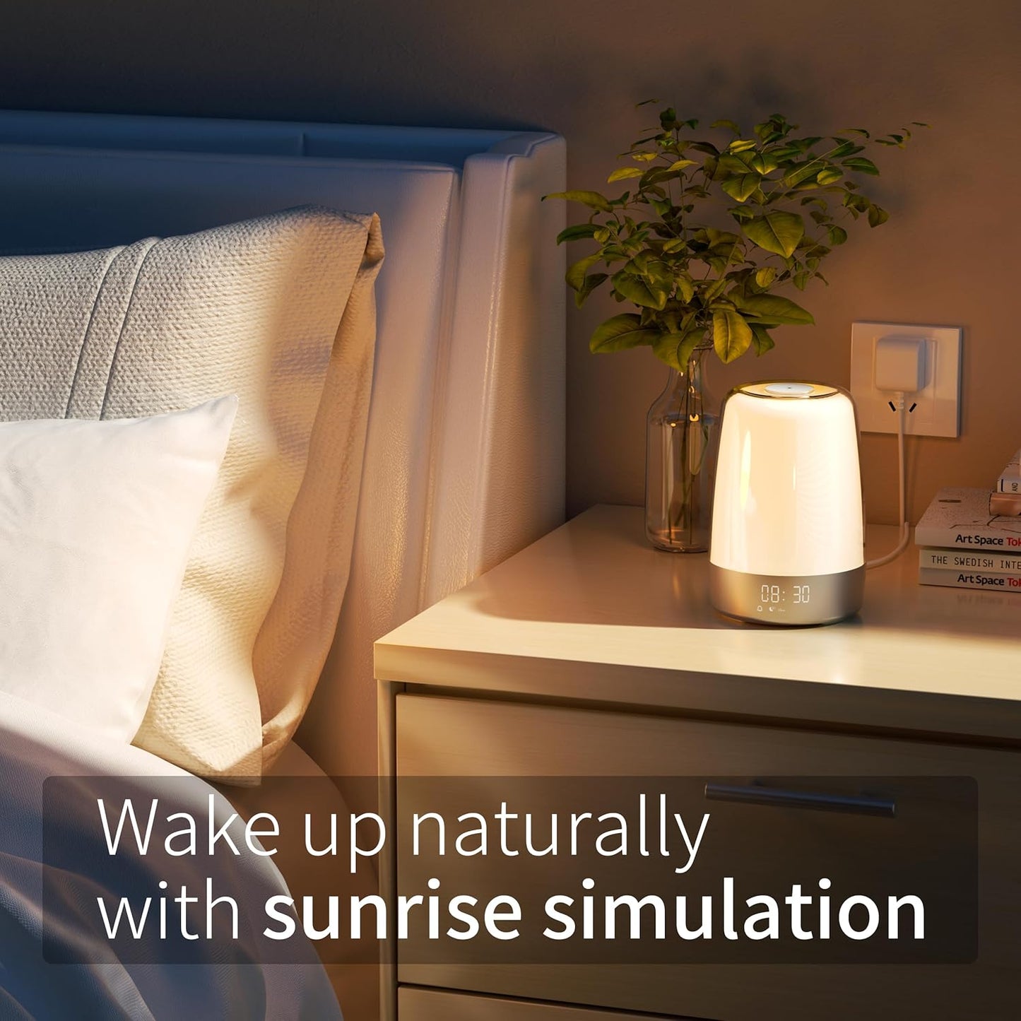 Emeja | Aurora Wake-Up Light | Zonsopgang & Zonsondergang | USB-C Oplaadbaar