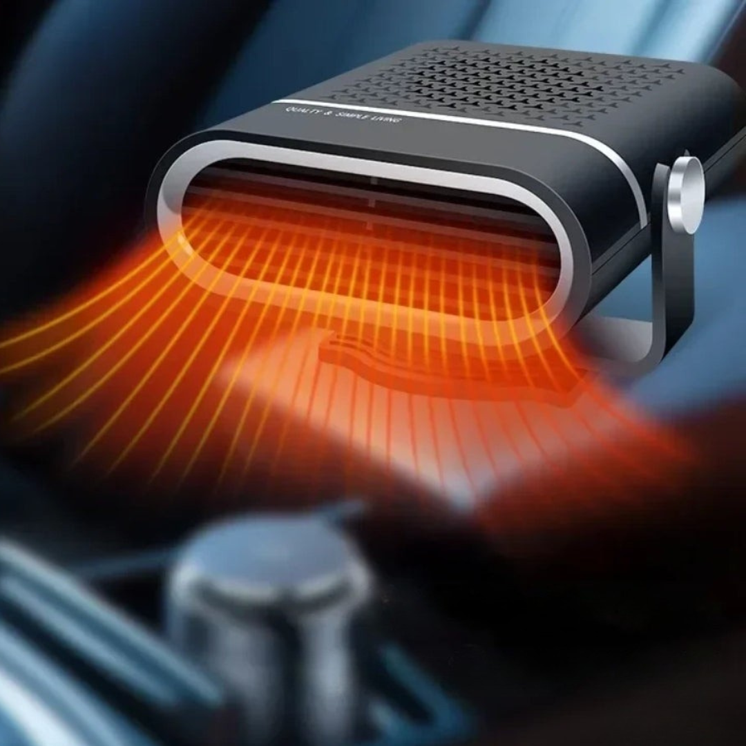 Emeja | Autoverwarming & Voorruitontdooier | 12V USB Draagbaar | Zwart