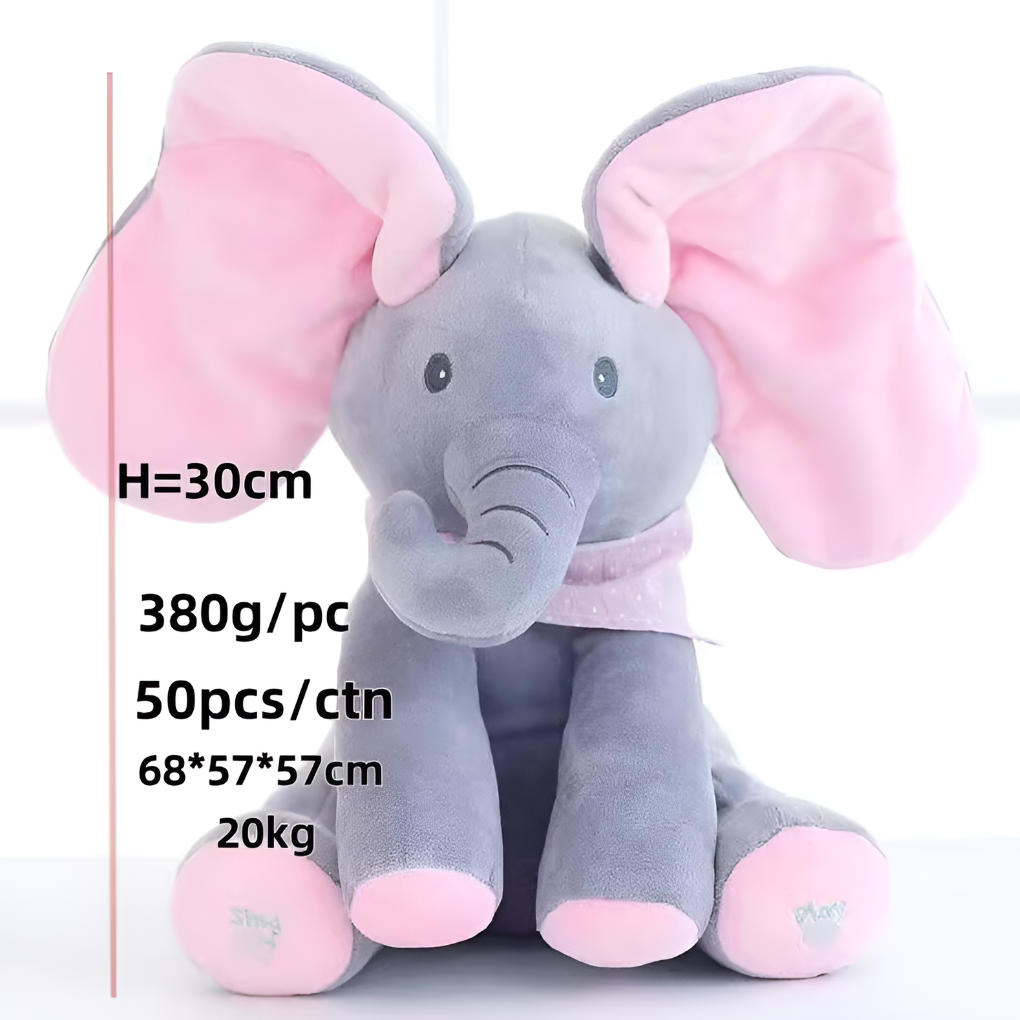 Emeja | Baby Olifant Pluche Speelgoed met Flapperoren