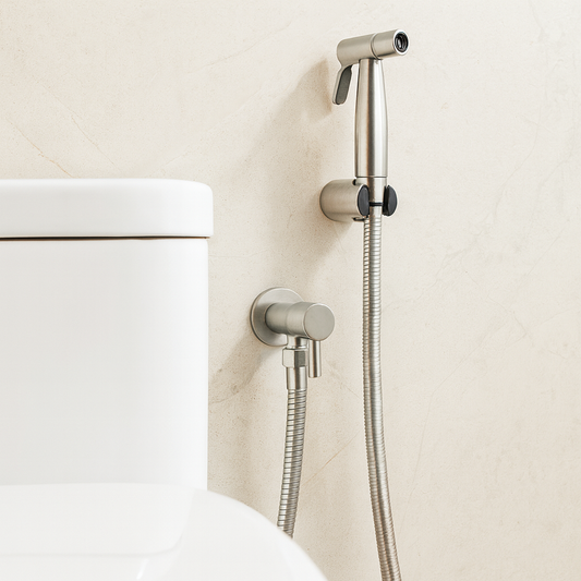 Emeja | Bidet Sprayer in RVS – Wandgemonteerd met Verstelbare Spray