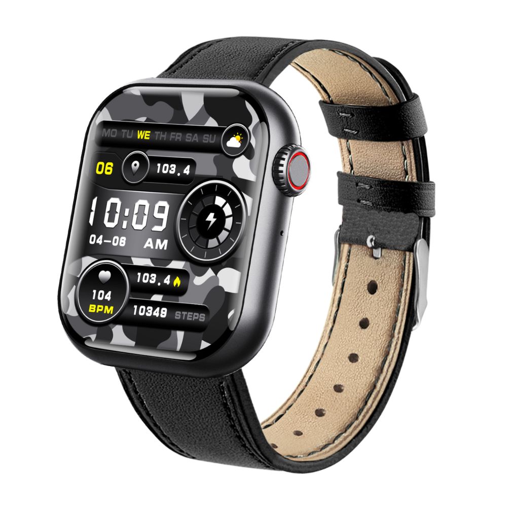 Emeja | Bloedglucose Bloeddruk Bloedzuurstof Slaapmonitor Waterdichte Slimme Horloge
