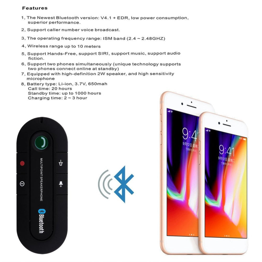 Emeja | Bluetooth Handsfree Auto Speaker