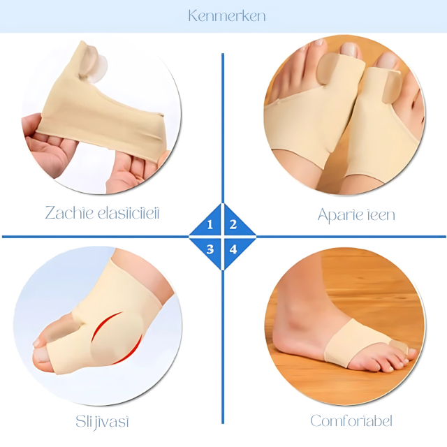 Emeja | Bunion Corrector Gel Pad voor Verlichting van Voetpijn