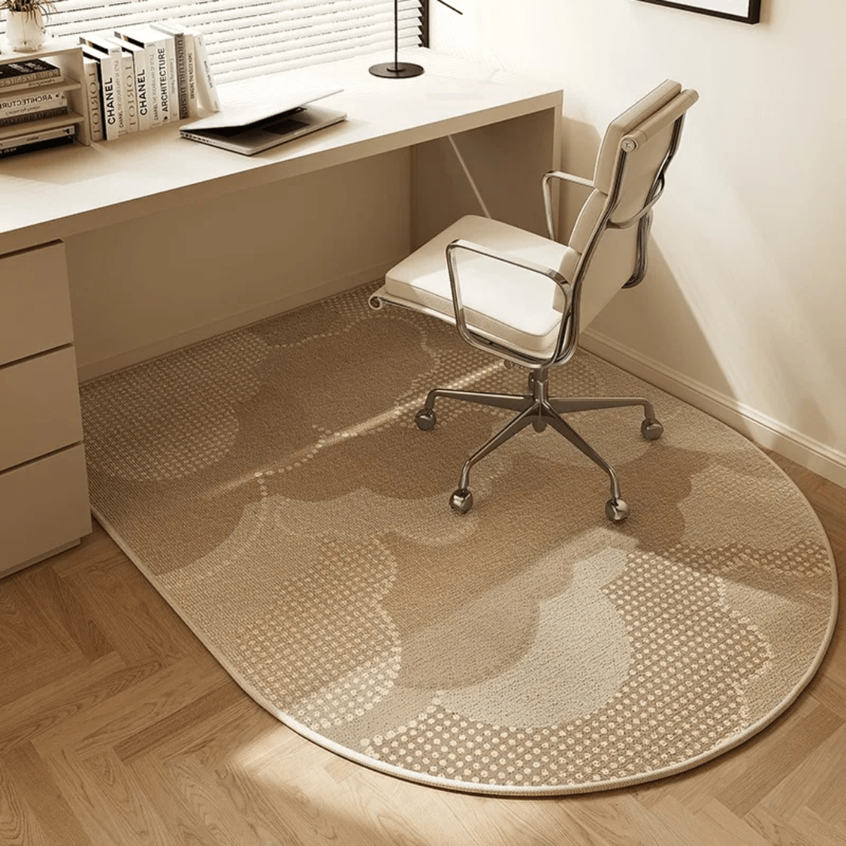 Emeja | Bureau Stoel Tapijt, Beschermende Vloermat met Geometrisch Ontwerp