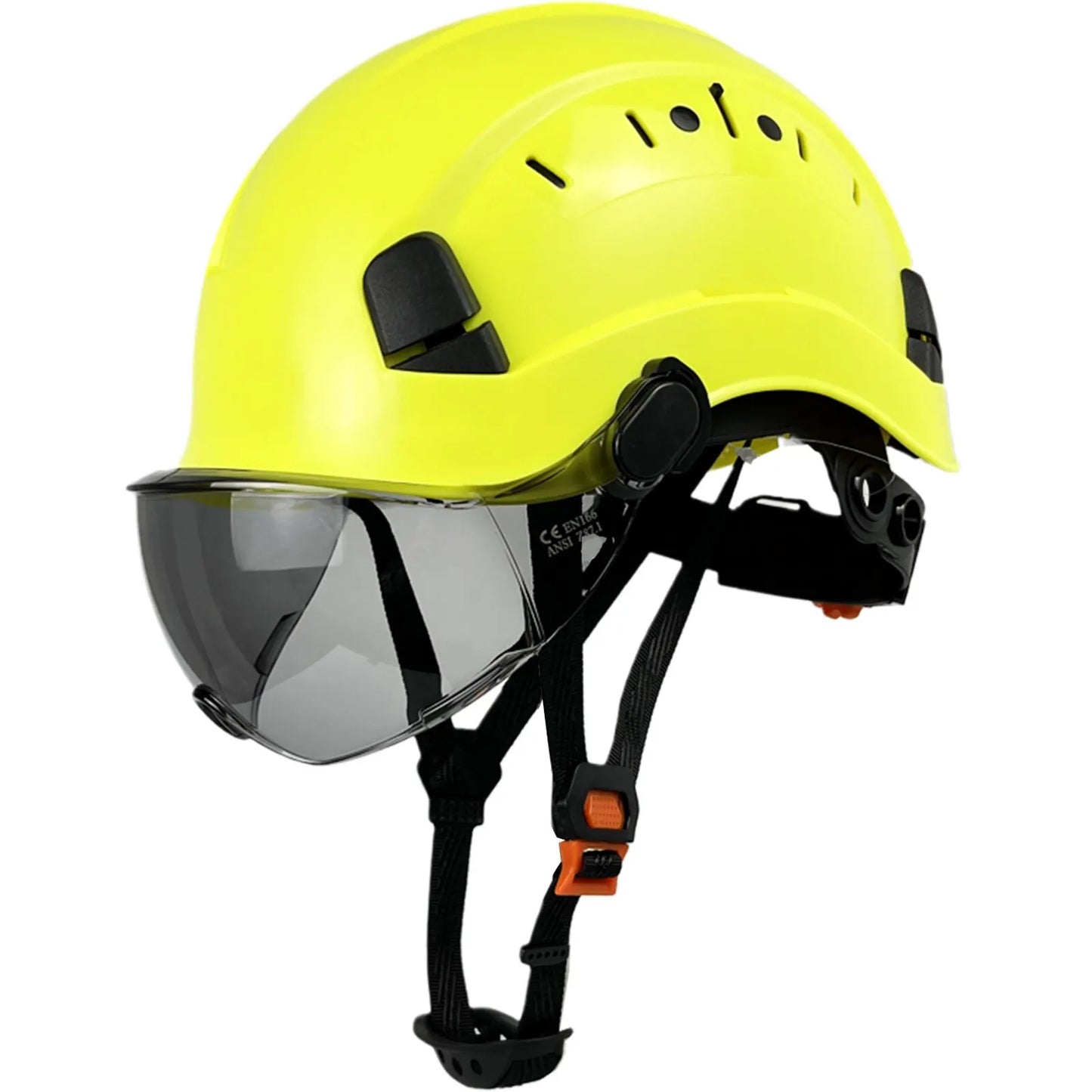 Emeja | CE ABS Veiligheidshelm met Goggles & Visor – SafeGuard