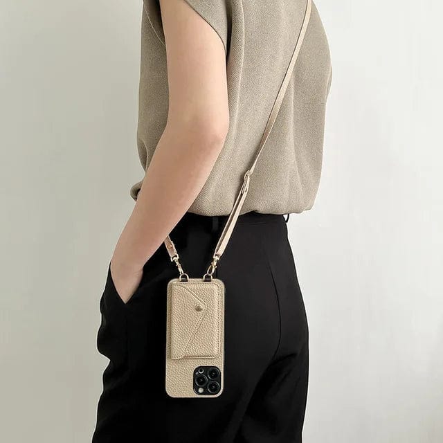Emeja | Crossbody Telefoonhoesje met Kaartsleuf en Lanyard