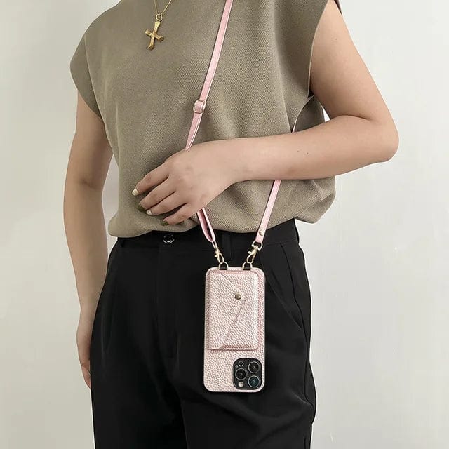Emeja | Crossbody Telefoonhoesje met Kaartsleuf en Lanyard