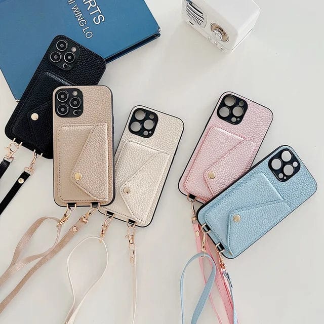 Emeja | Crossbody Telefoonhoesje met Kaartsleuf en Lanyard