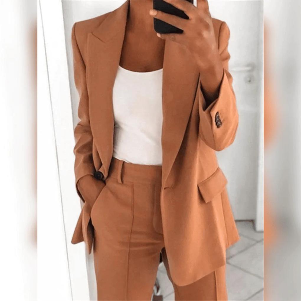 Emeja | Dames 2-delige Blazer Broek Pak Set