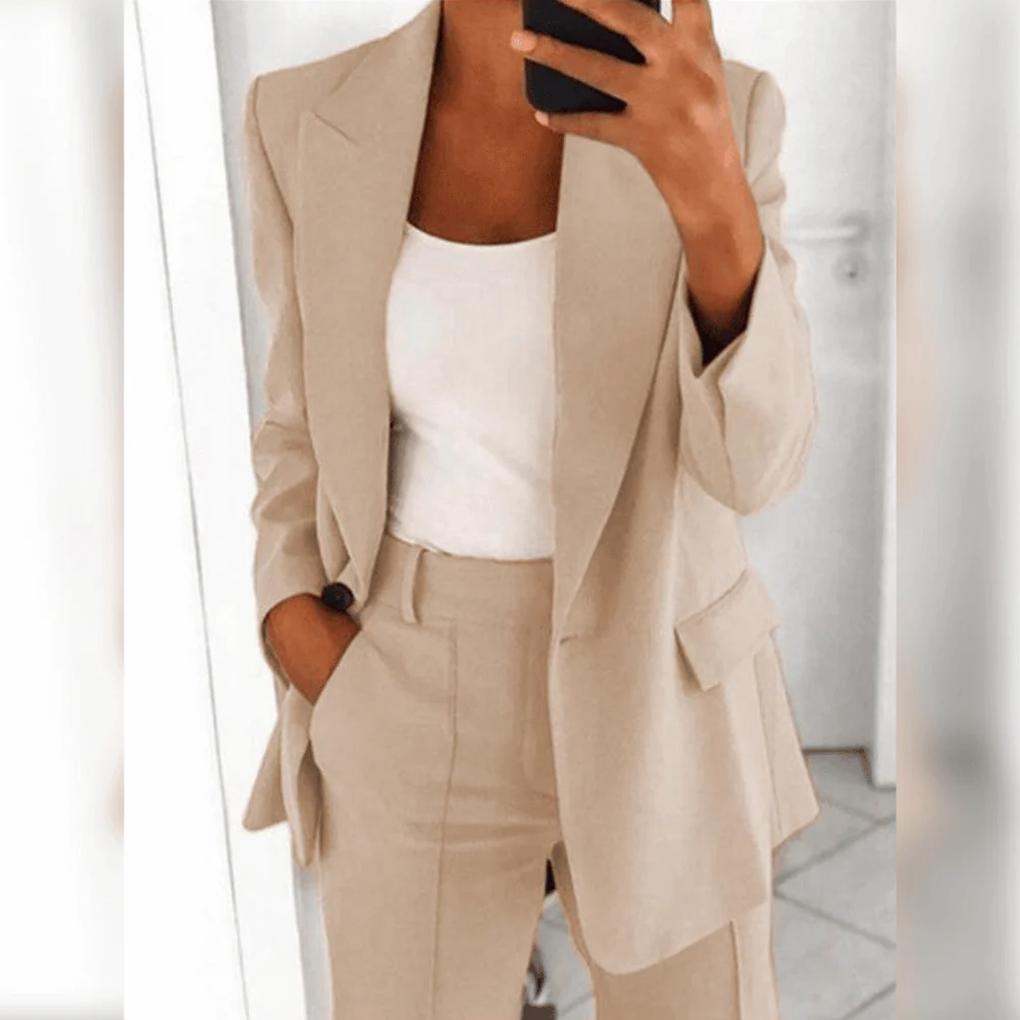 Emeja | Dames 2-delige Blazer Broek Pak Set