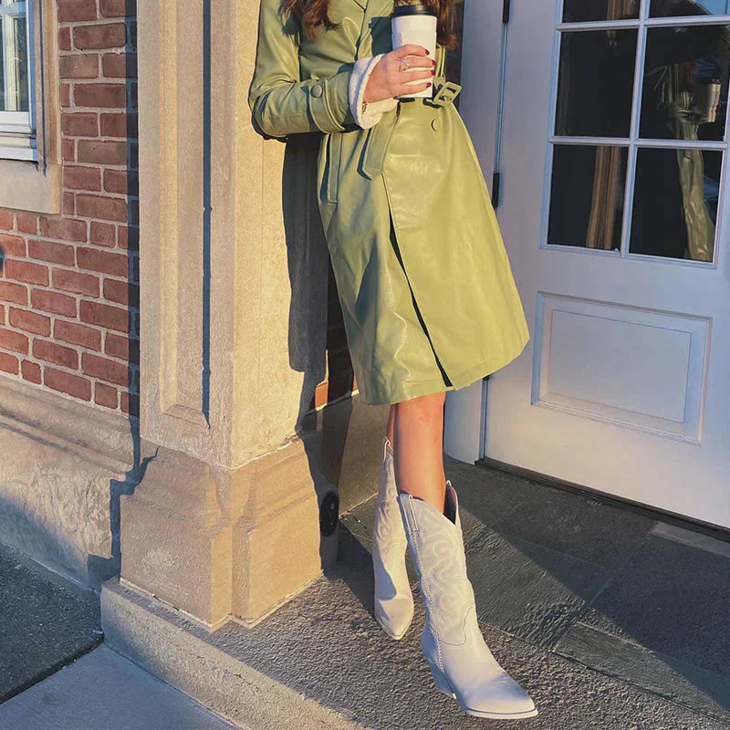 Emeja | Dames Cowboylaarzen met Metallic Afwerking