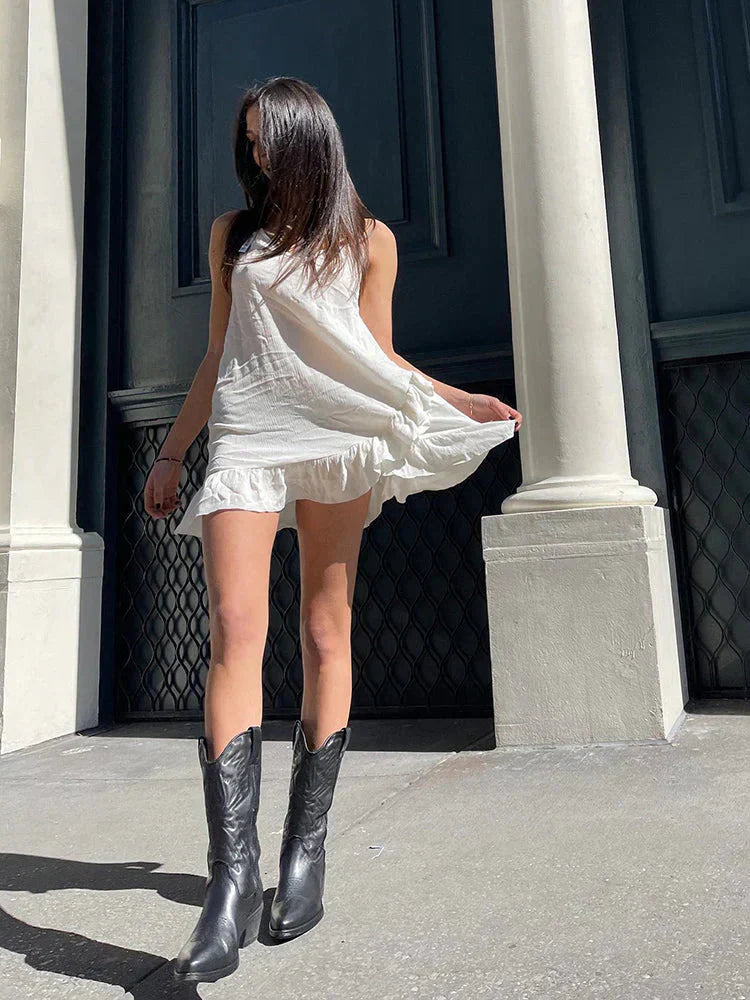 Emeja | Dames Cowboylaarzen met Metallic Afwerking