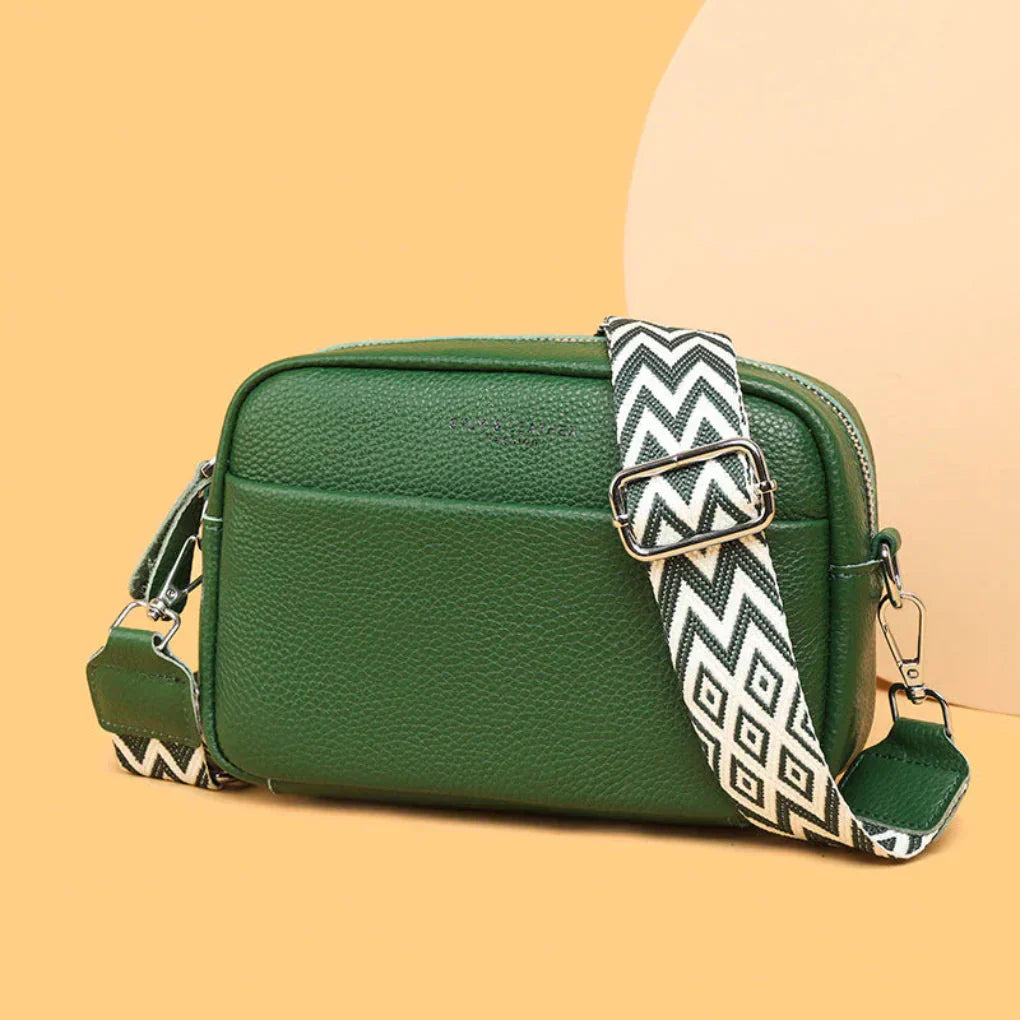 Emeja | Dames Crossbody Camera Tas met Patroonriem