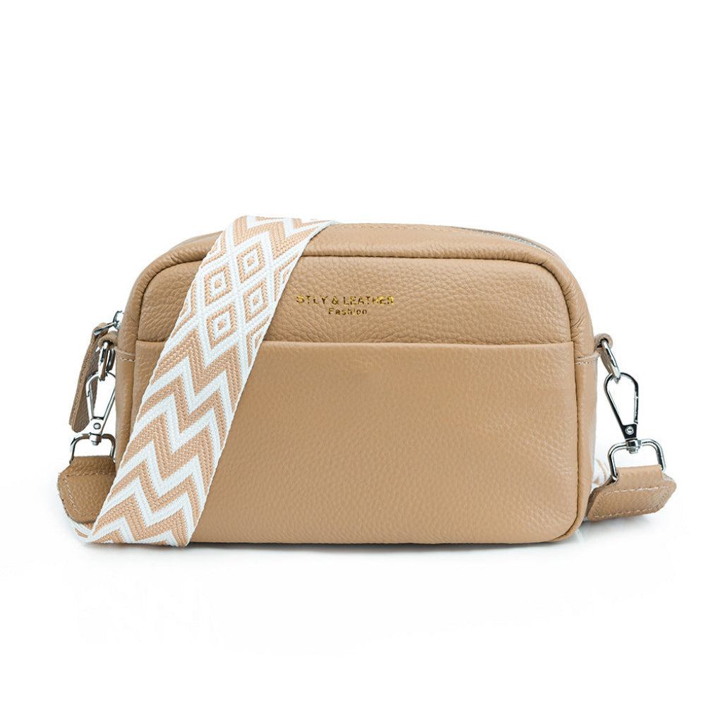 Emeja | Dames Crossbody Camera Tas met Patroonriem