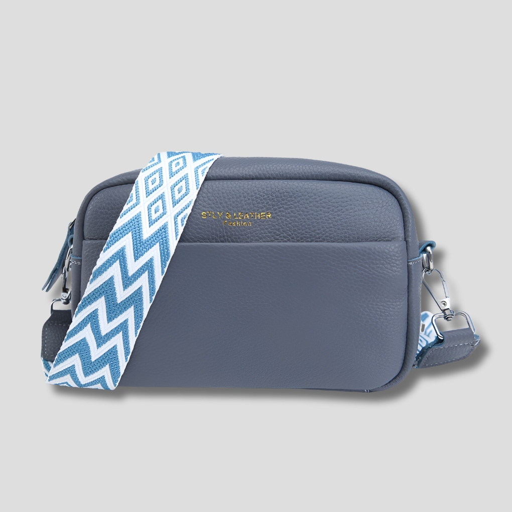 Emeja | Dames Crossbody Camera Tas met Patroonriem