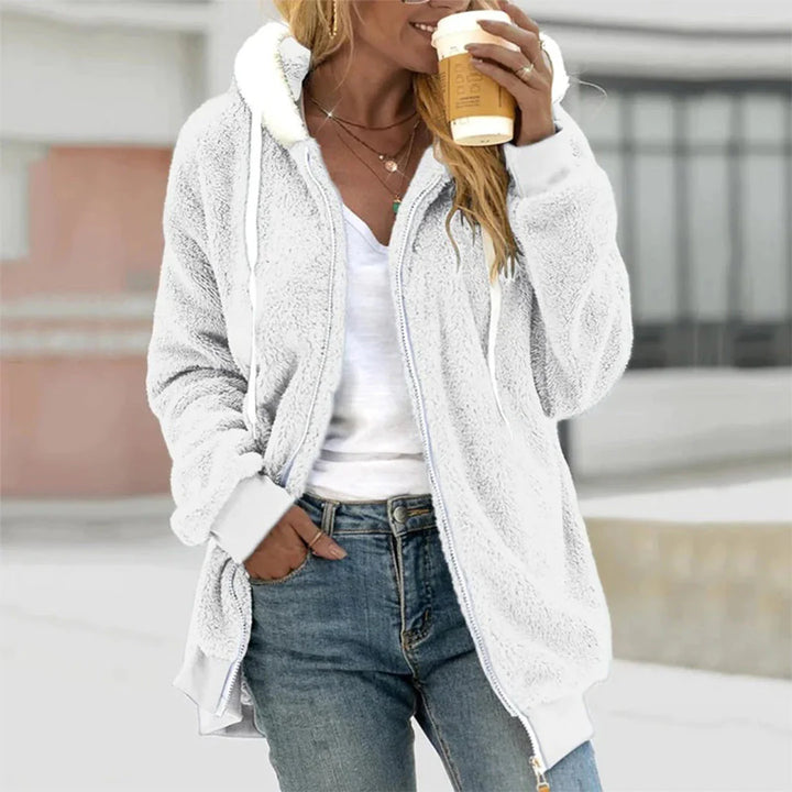 Emeja | Dames Fleece Zip-Up Hoodie Jas