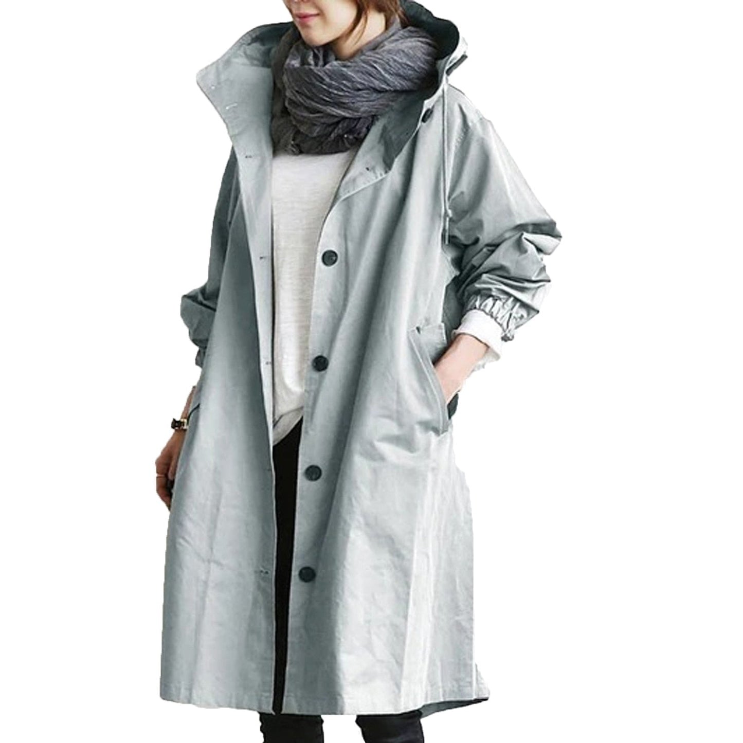 Emeja | Dames Gewatteerde Trenchcoat