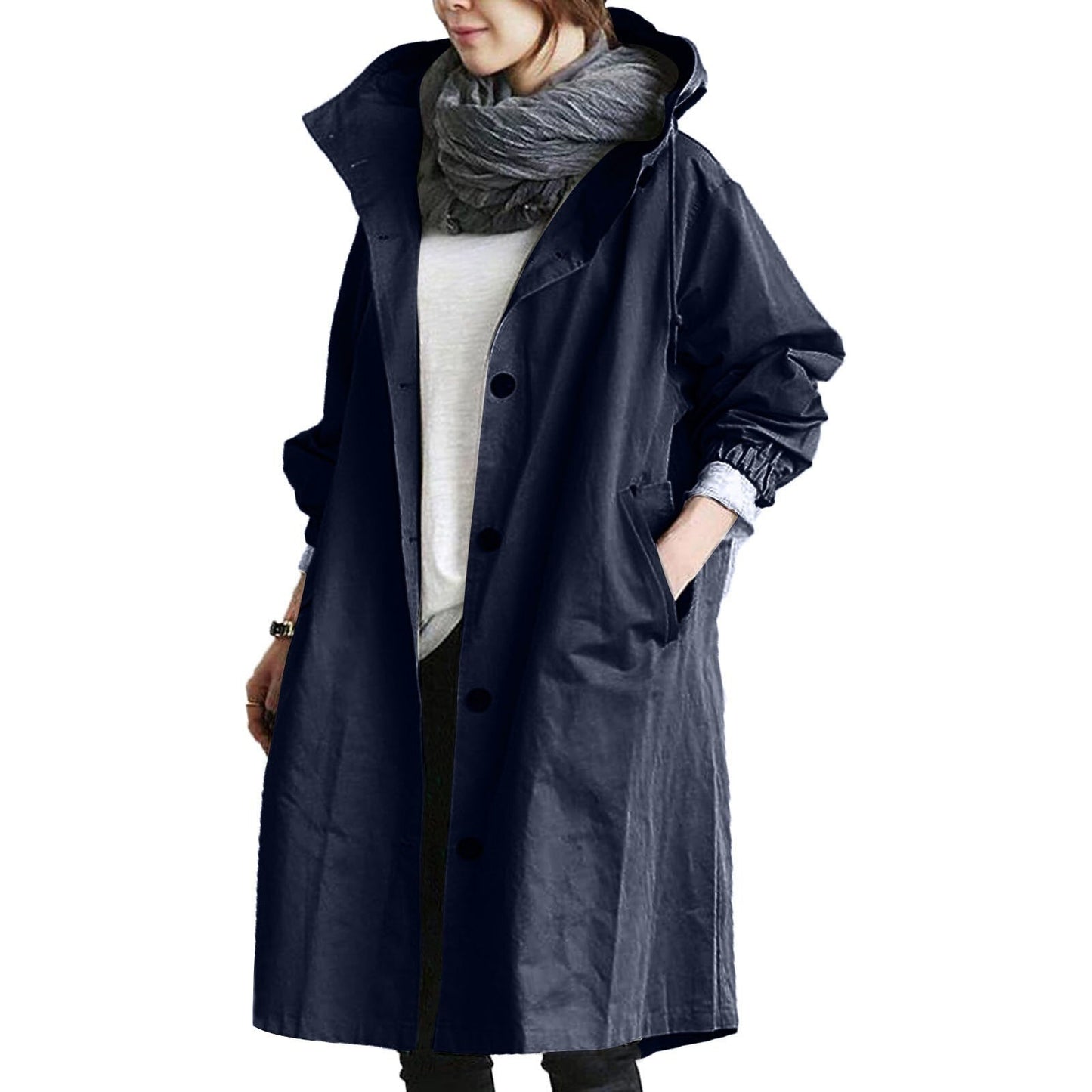 Emeja | Dames Gewatteerde Trenchcoat