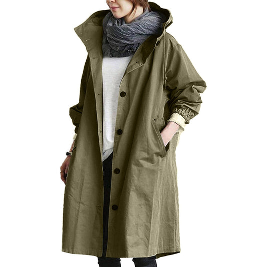 Emeja | Dames Gewatteerde Trenchcoat