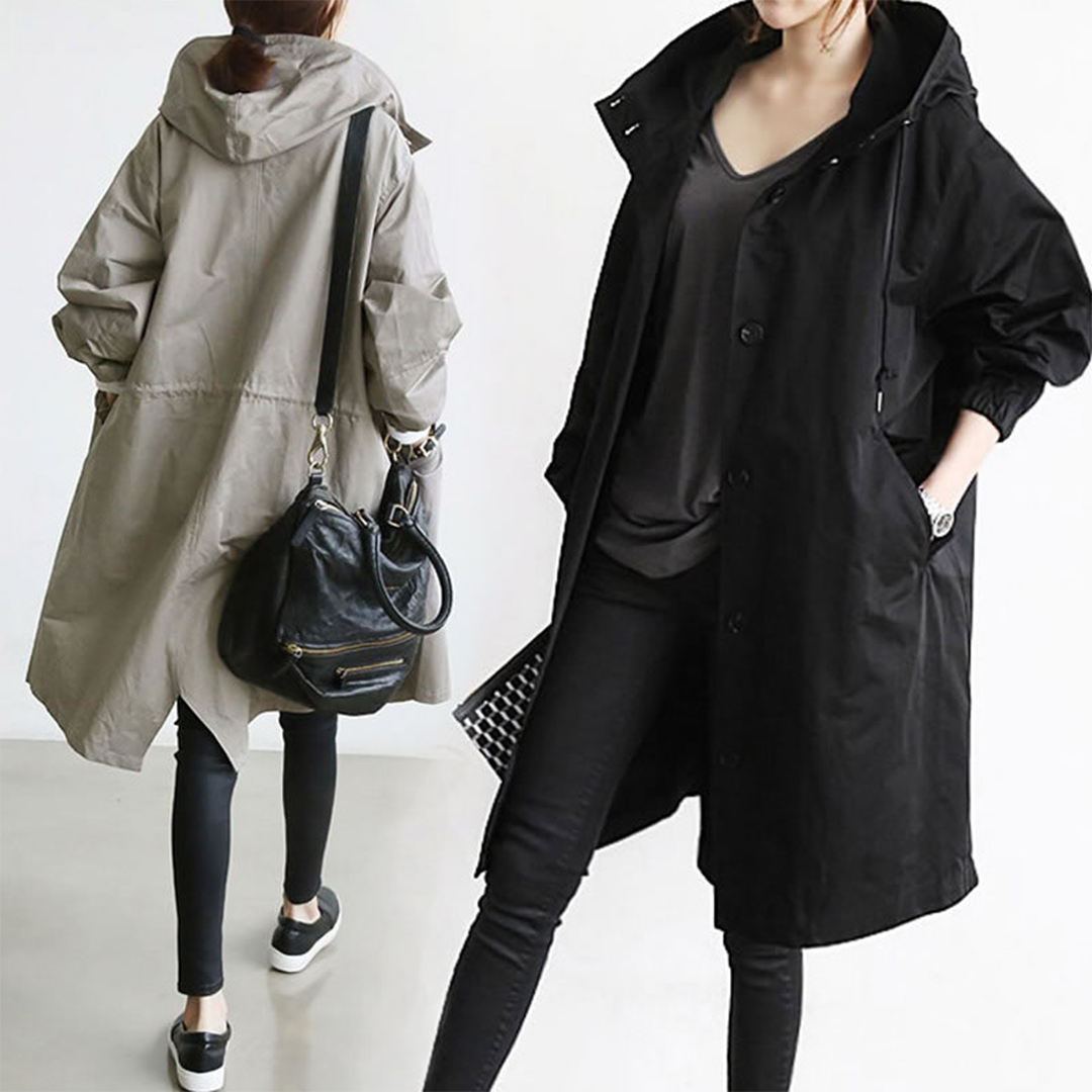 Emeja | Dames Gewatteerde Trenchcoat