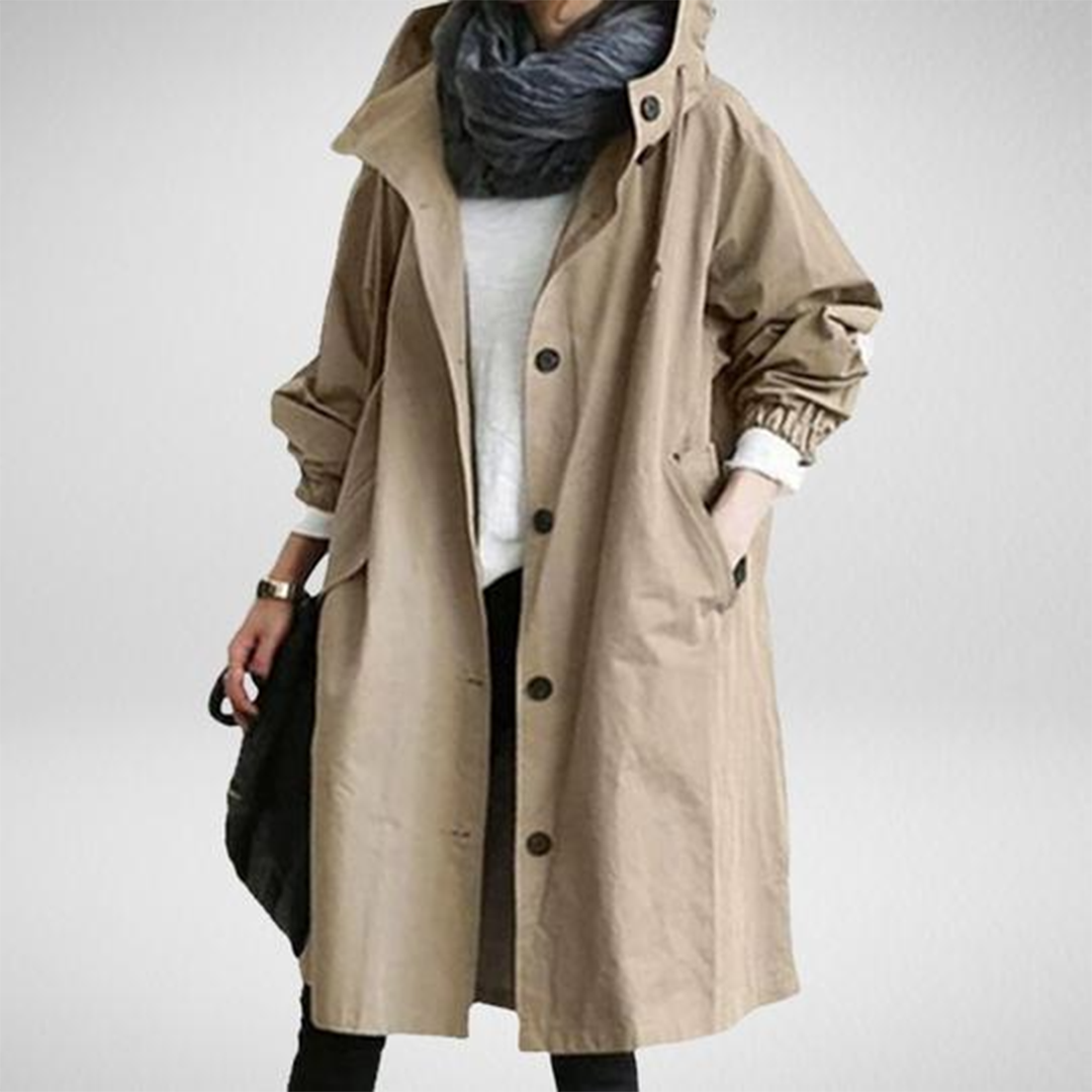 Emeja | Dames Gewatteerde Trenchcoat