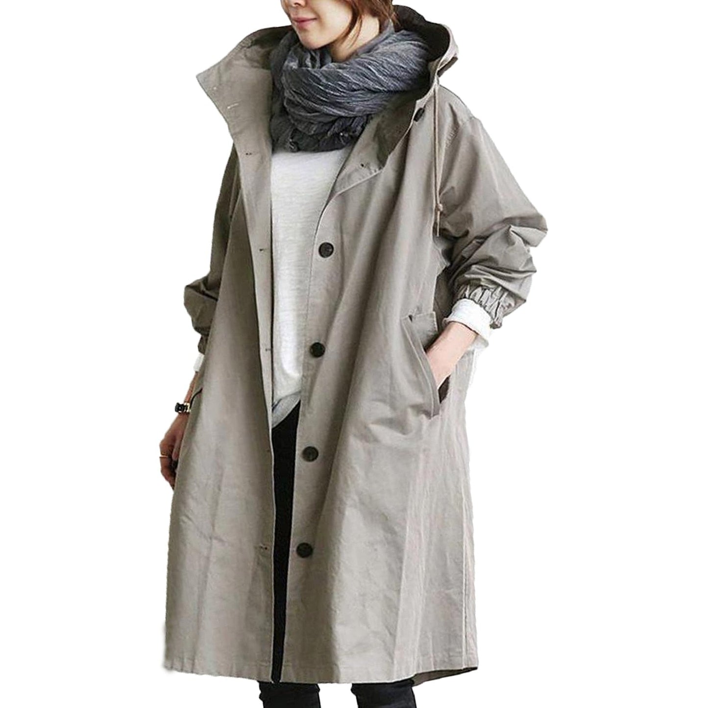 Emeja | Dames Gewatteerde Trenchcoat