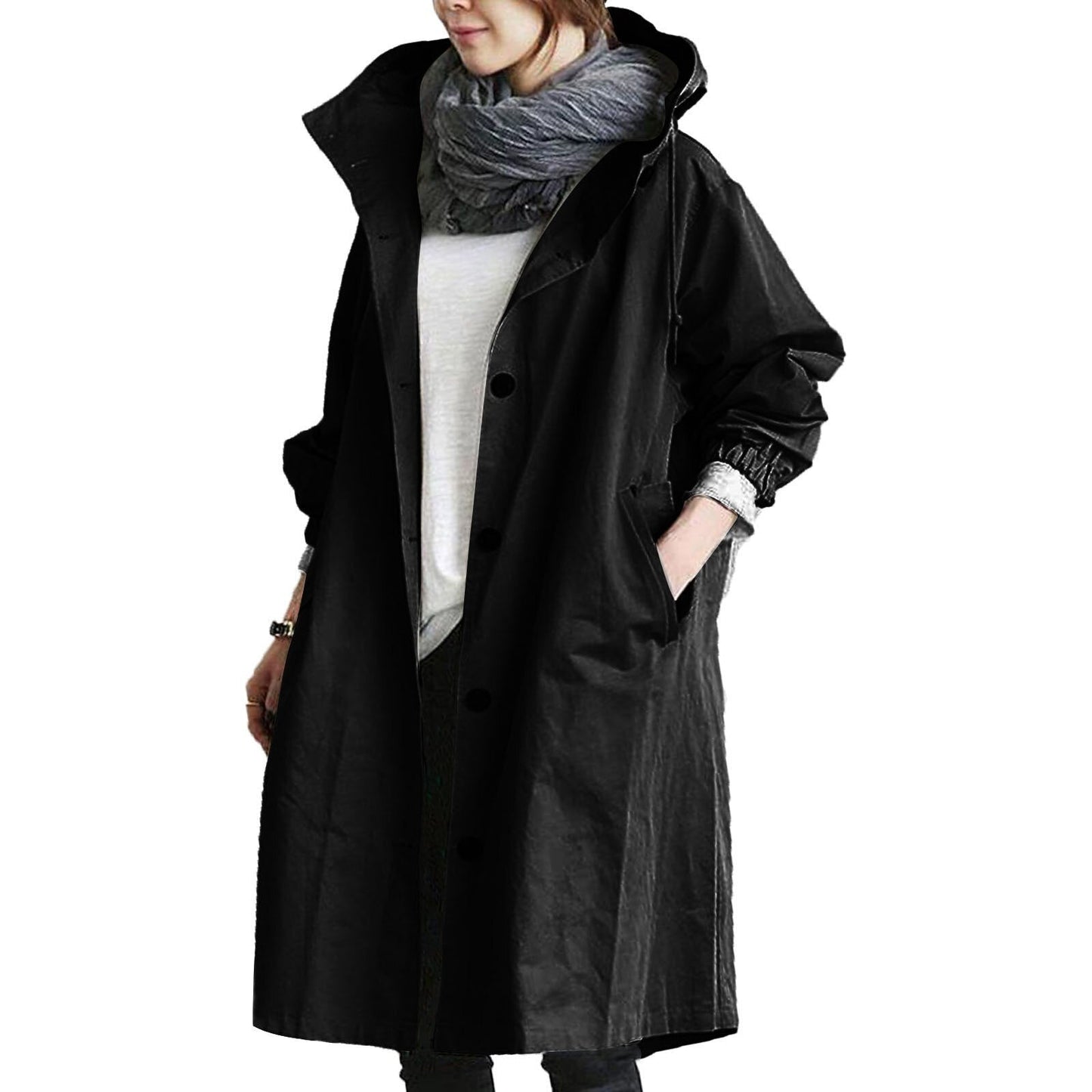 Emeja | Dames Gewatteerde Trenchcoat