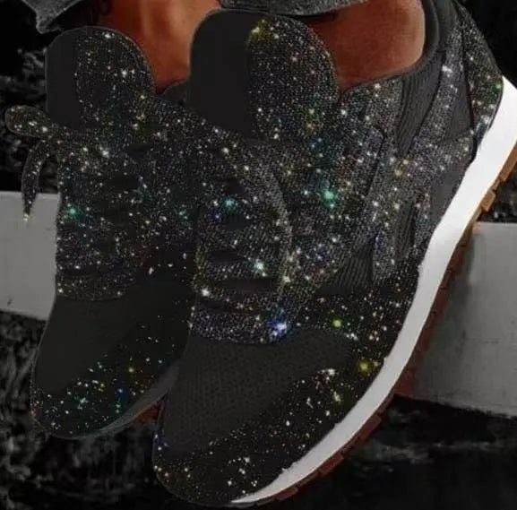 Emeja | Dames Glitter Veterschoenen